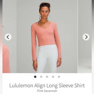 Lululemon Align long Sleeve Shirt Size 8